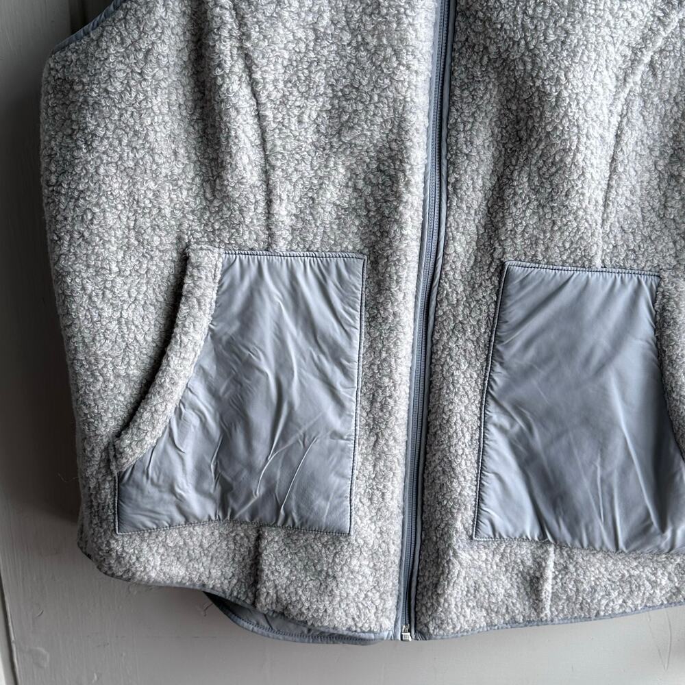 Smartwool Anchor Line Reversible Sherpa Vest Gray - Picture 4 of 12